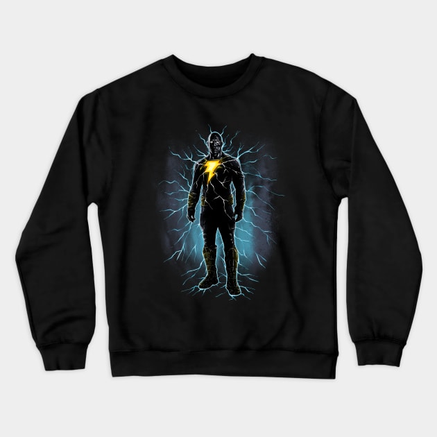 Black hero Adam Crewneck Sweatshirt by Crow Creations